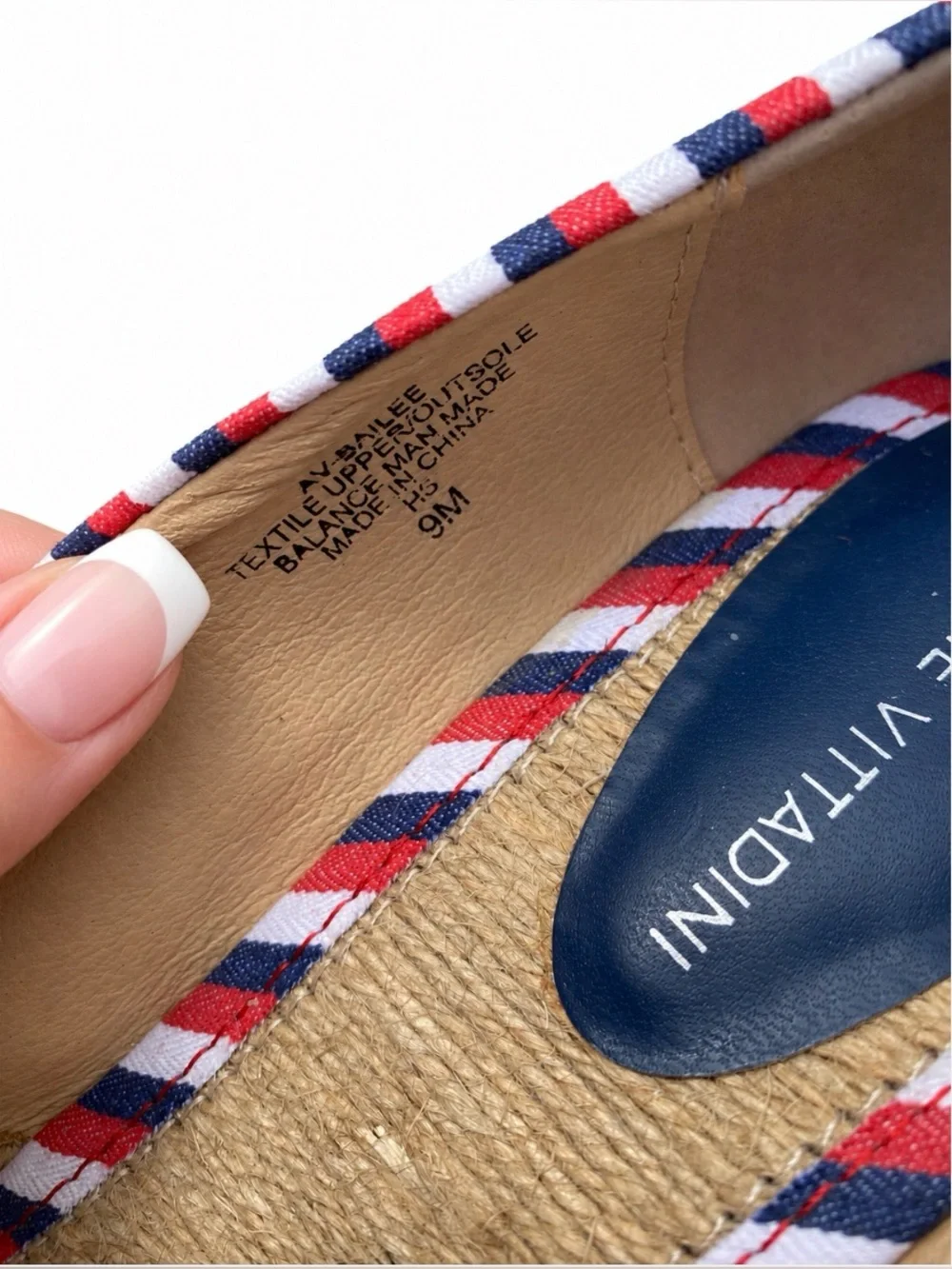 Adrienne Vittadini Bailee Espadrille Wedge Size 9